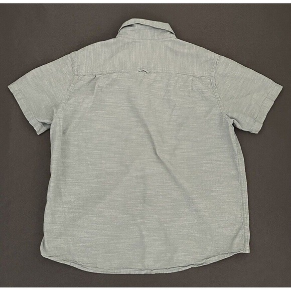 Mens Hurley Casual Button-Up Shirt Size X-Large Short Sleeve Green Chest Pocket - Picture 9 of 12
